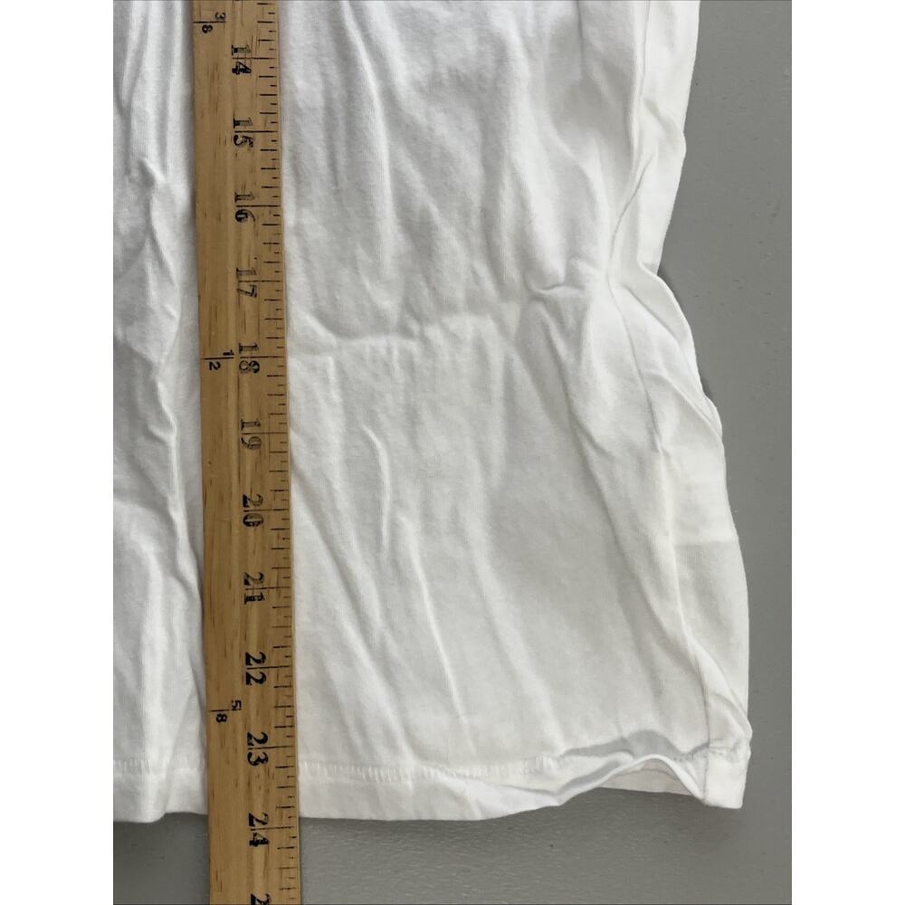 J Crew Vintage Jersey Classic Fit Crewneck Tee Womens 2X White T Shirt Cotton - Picture 5 of 8